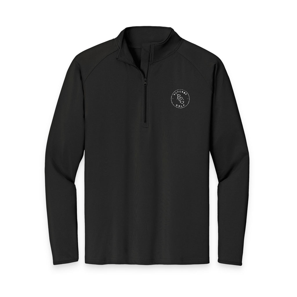 Embroidered Men's Quarter-Zip Pullover - Performance Sport-Wick Stretch