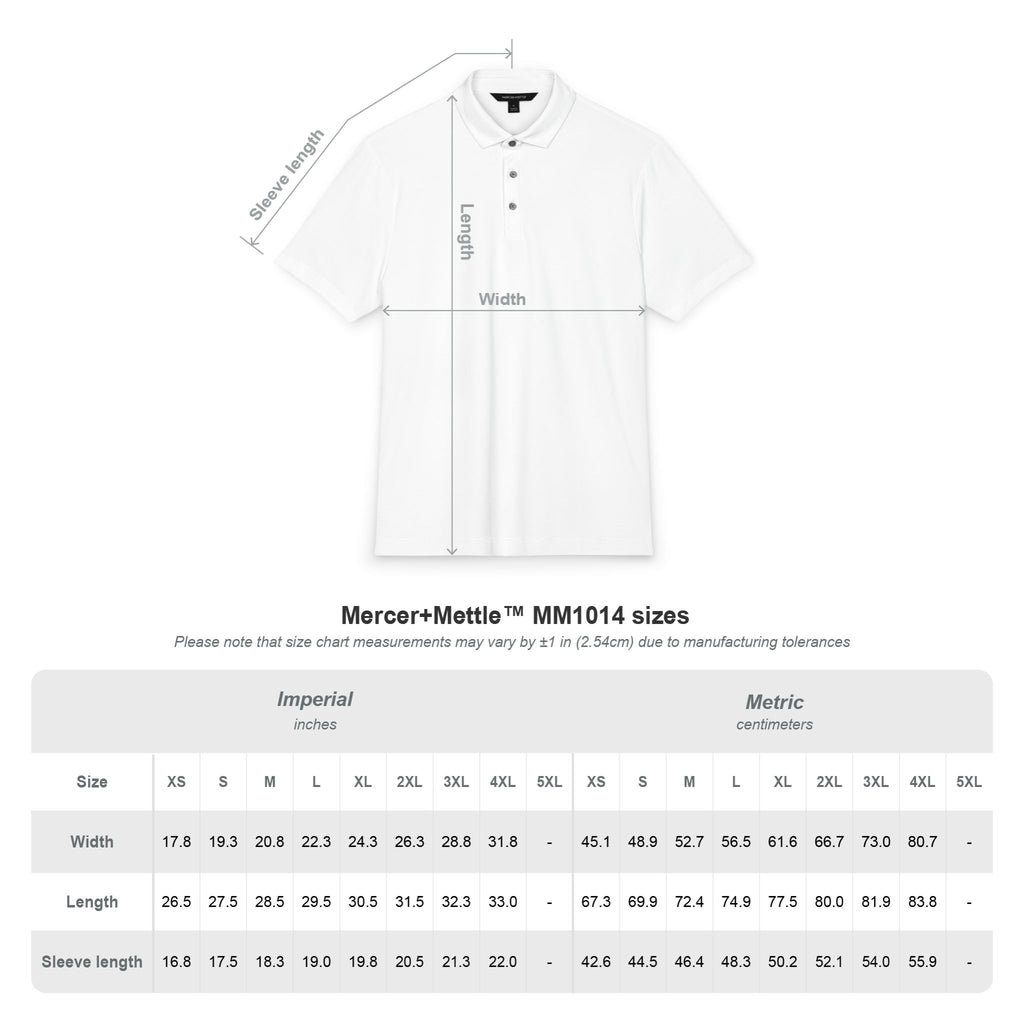Men's Black Polo Shirt with Small Anchor Crest — Nautical Embroidered Golf Polo