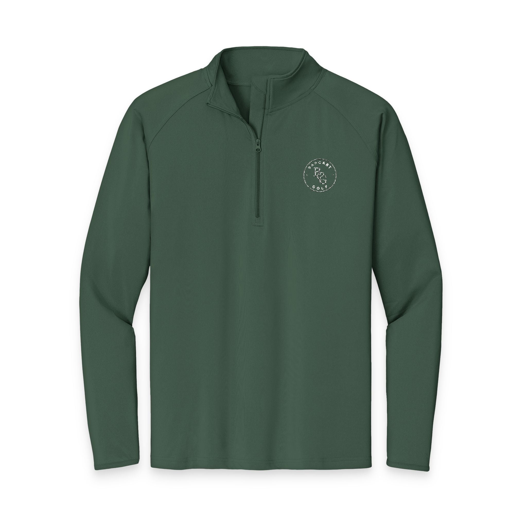 Embroidered Men's Quarter-Zip Pullover - Performance Sport-Wick Stretch