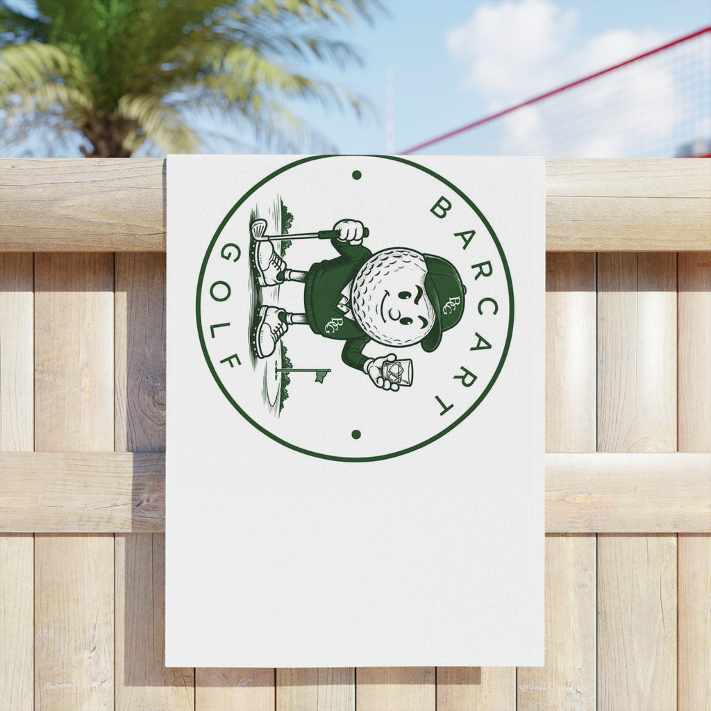 Barcart Golf Logo Beach Towel — perfect for the golf bag