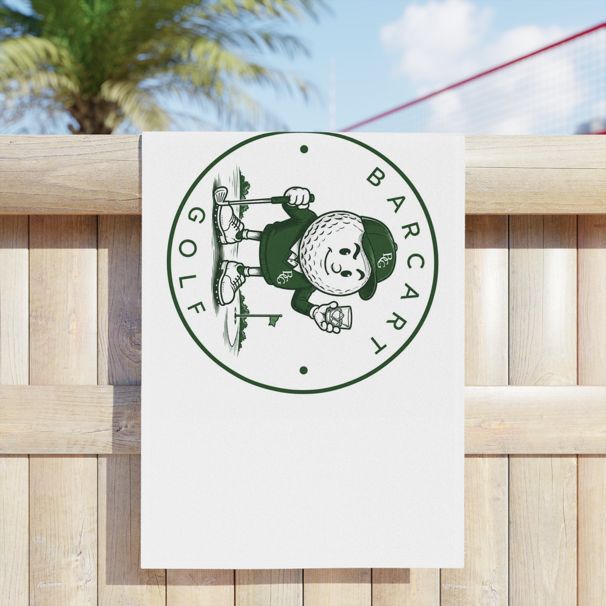 Barcart Golf Logo Beach Towel — perfect for the golf bag