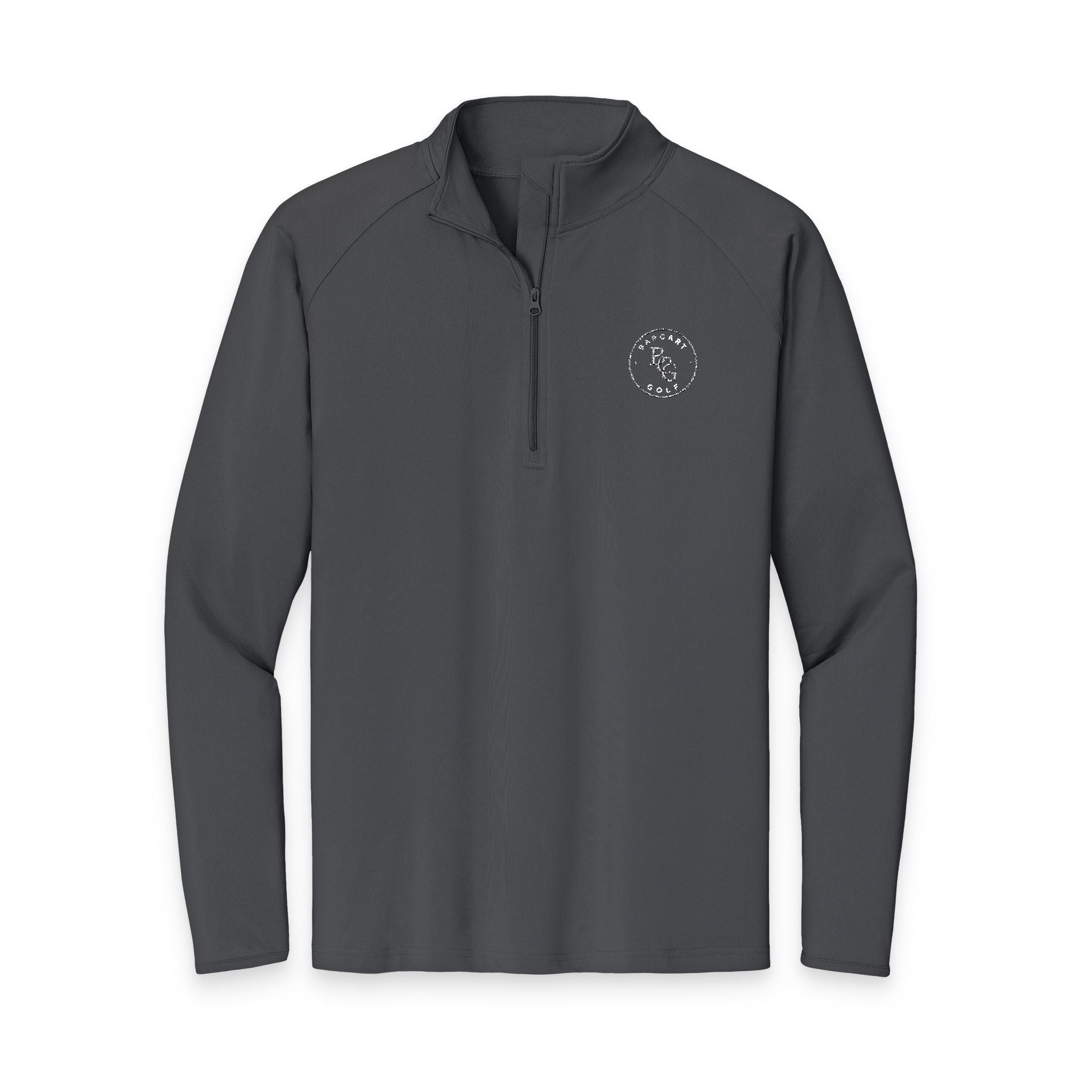Embroidered Men's Quarter-Zip Pullover - Performance Sport-Wick Stretch