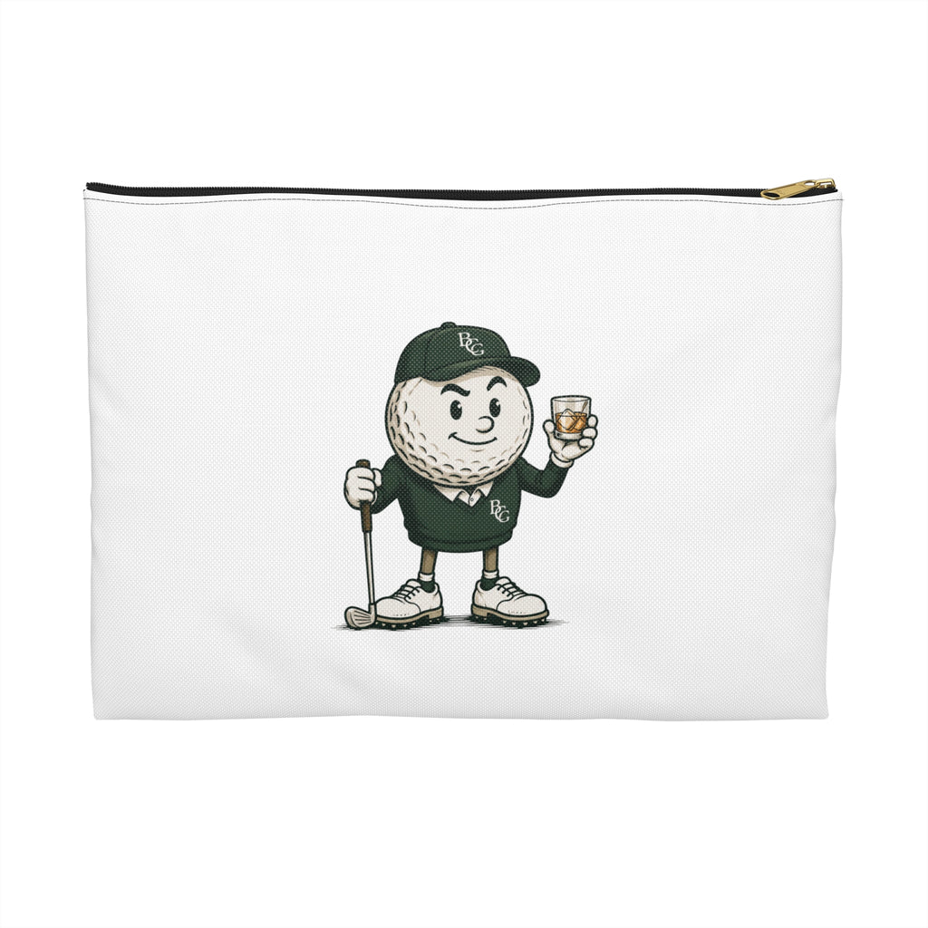 Golf Ball Mascot Accessory Pouch — BCG Ticket Design