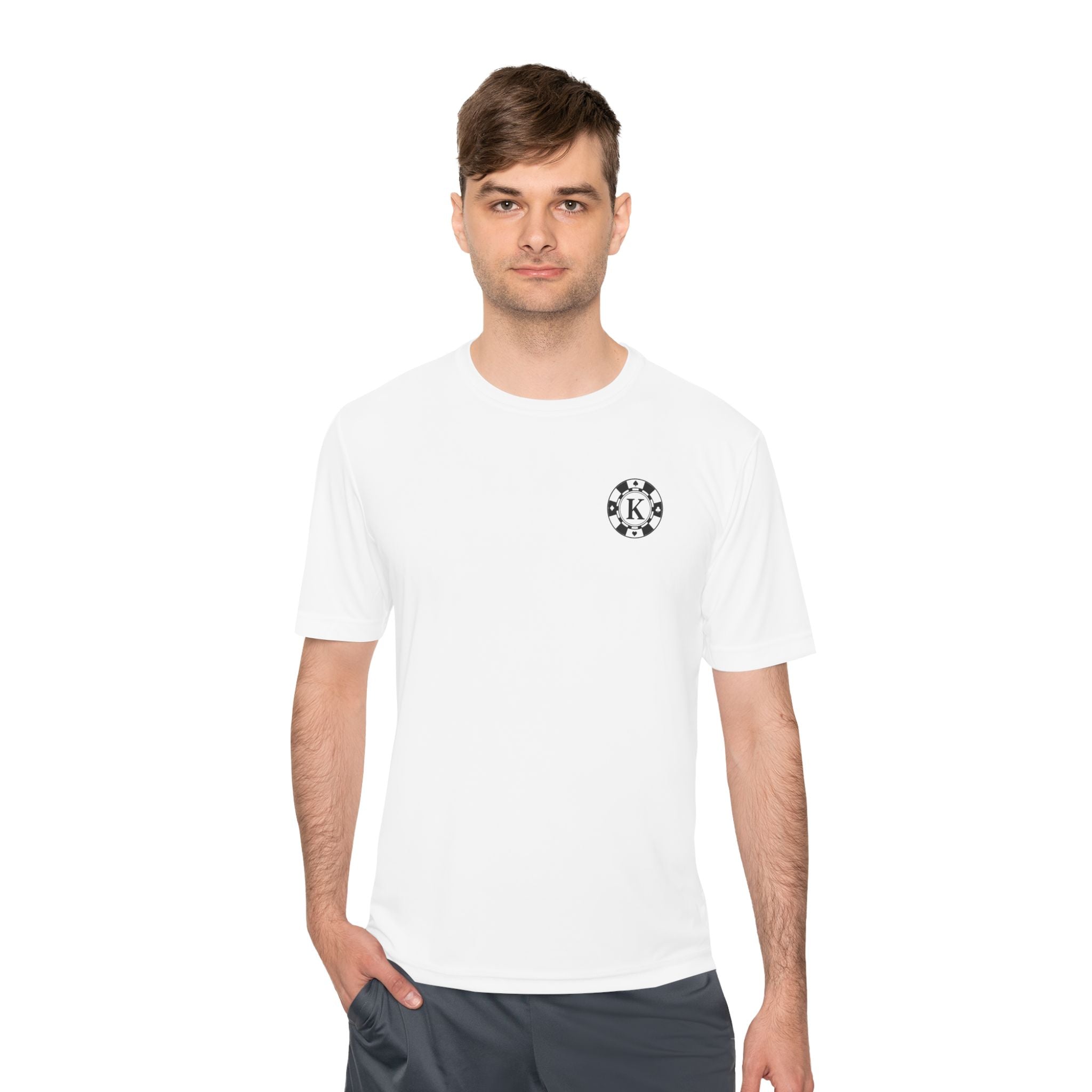 Las Vegas Bachelor Party Tee — Custom 'K' Poker Chip Design