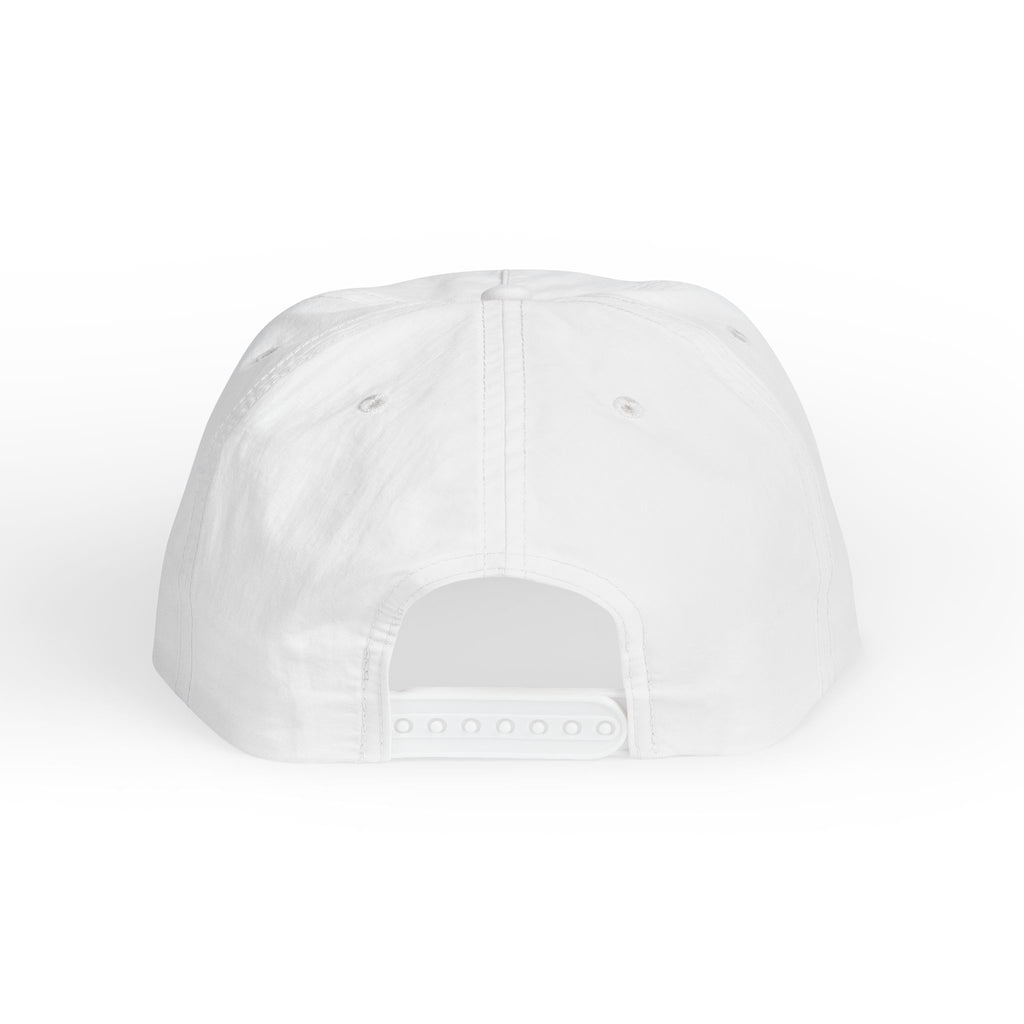 BCG Surf Cap – White Snapback Hat with Distressed Logo