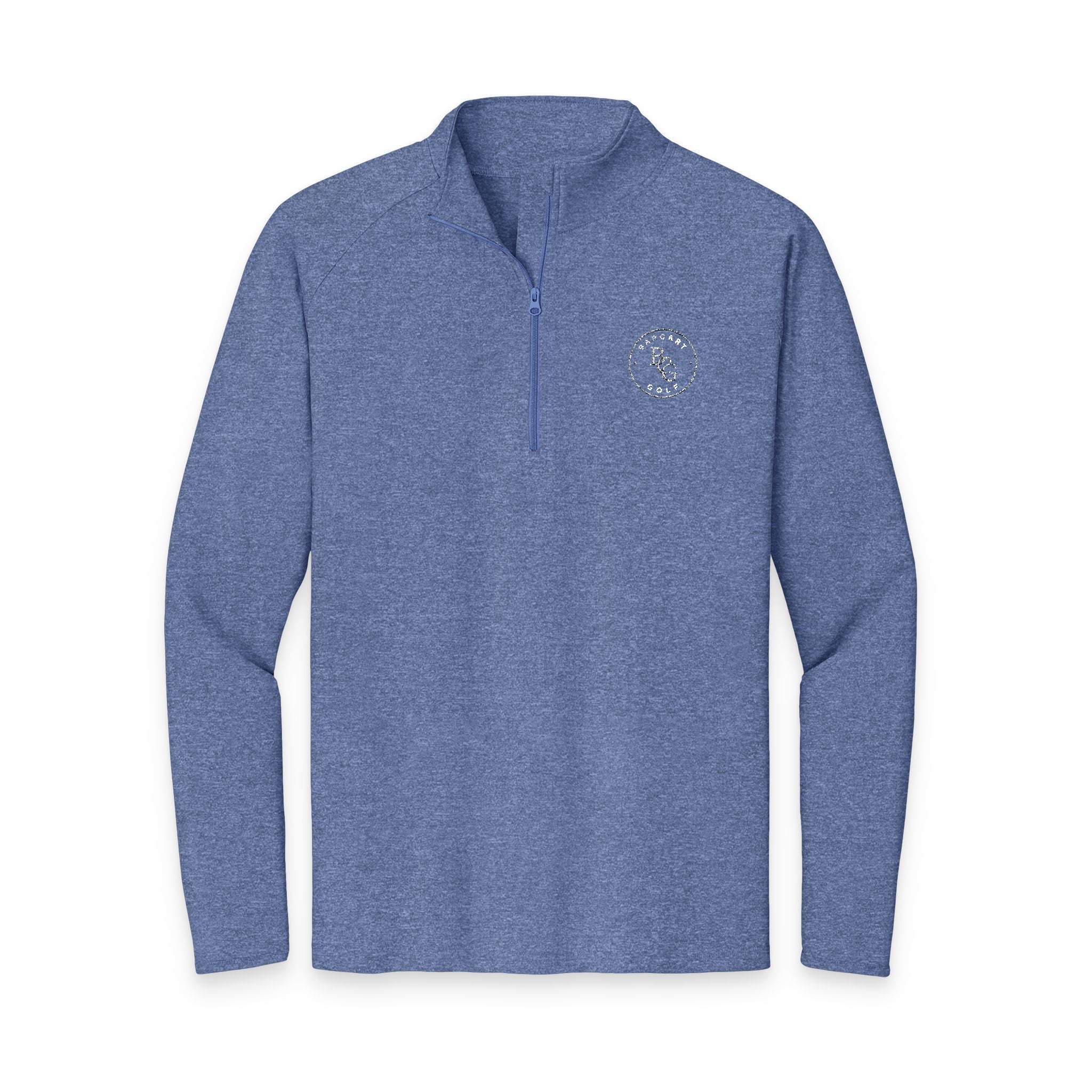 Embroidered Men's Quarter-Zip Pullover - Performance Sport-Wick Stretch