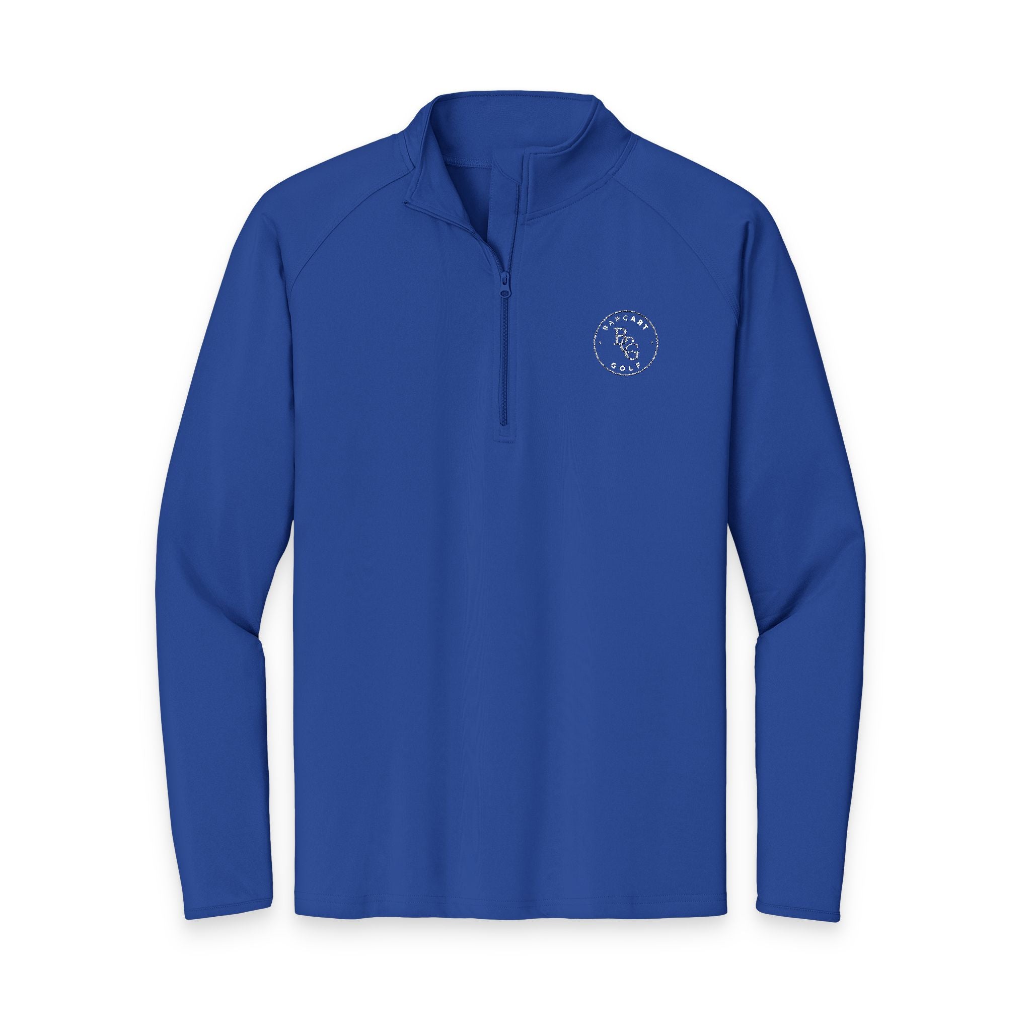 Embroidered Men's Quarter-Zip Pullover - Performance Sport-Wick Stretch
