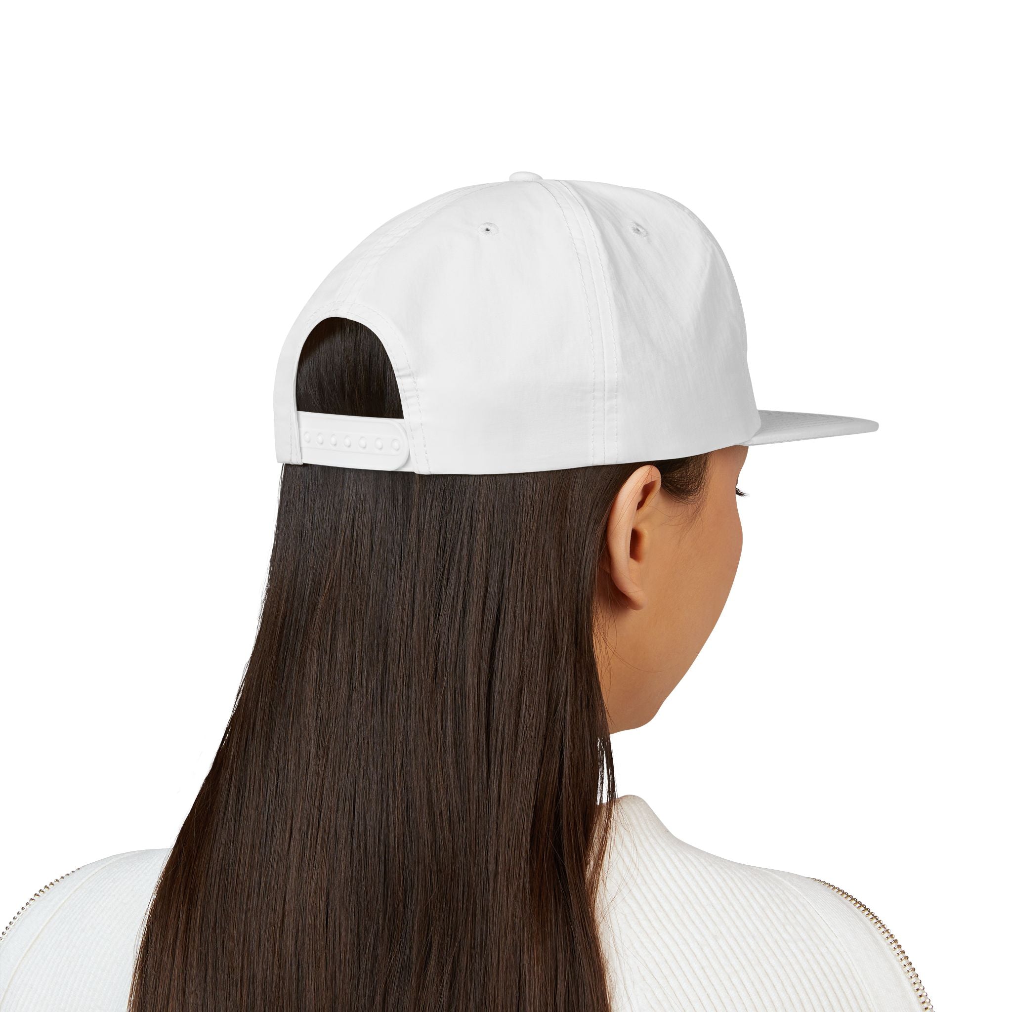 BCG Surf Cap – White Snapback Hat with Distressed Logo