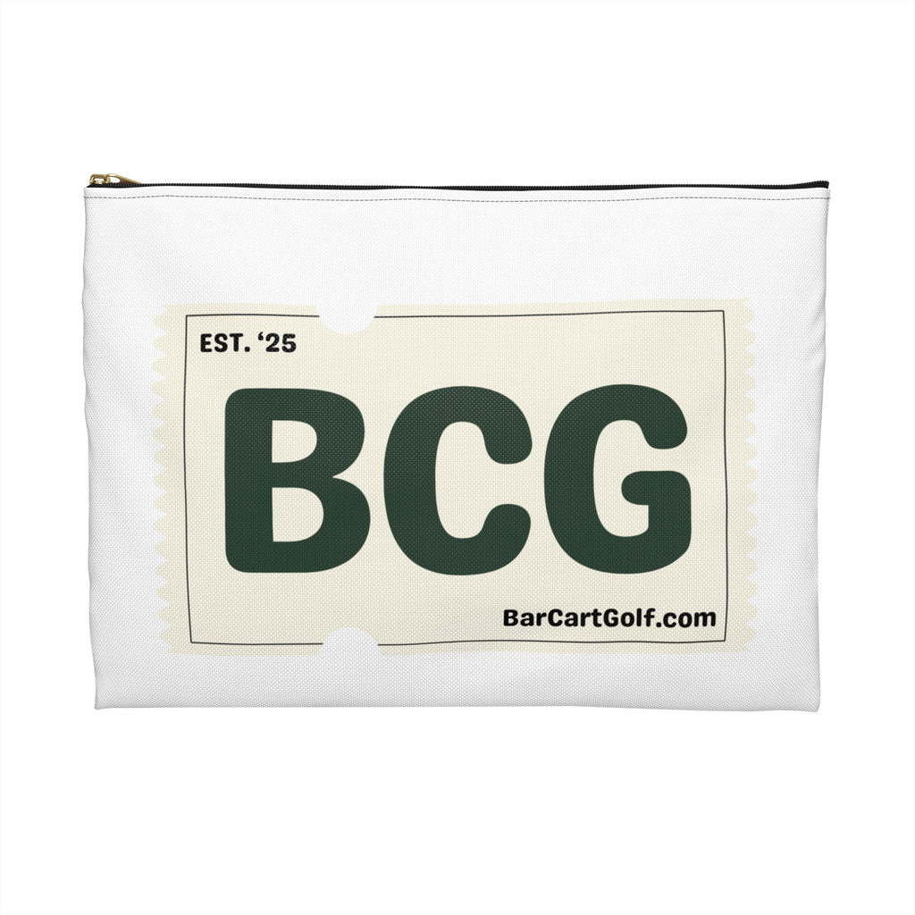 Golf Ball Mascot Accessory Pouch — BCG Ticket Design