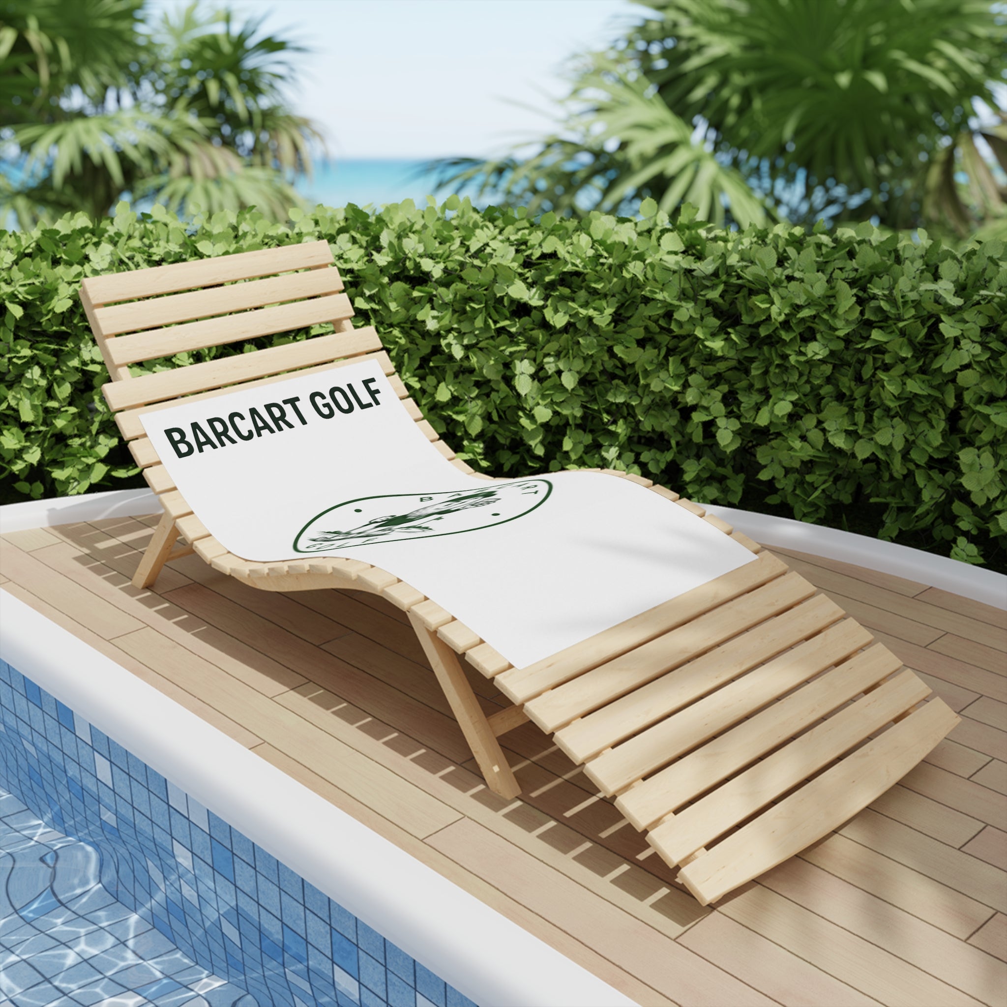 Barcart Golf Logo Beach Towel — perfect for the golf bag