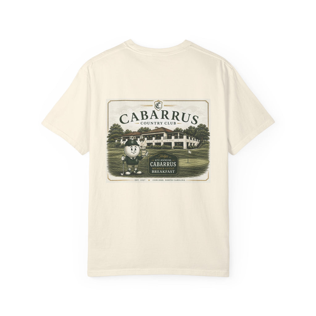 6th Annual - Hodges Breakfast @ Cabarrus Country Club - Vintage Golf T-Shirt – Back Print Clubhouse Design