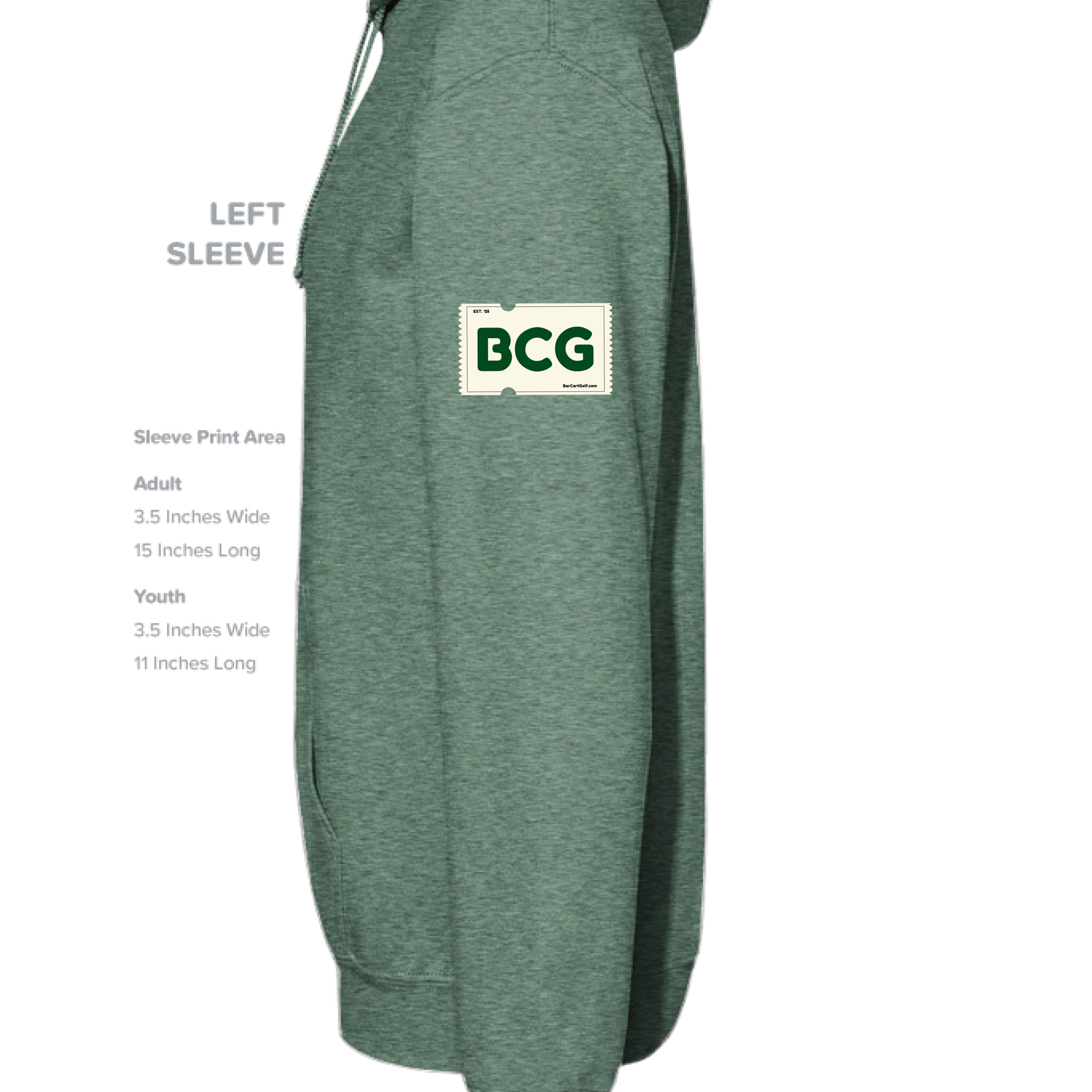 Heather Sport Dark Green - SLEEVE_LEFT